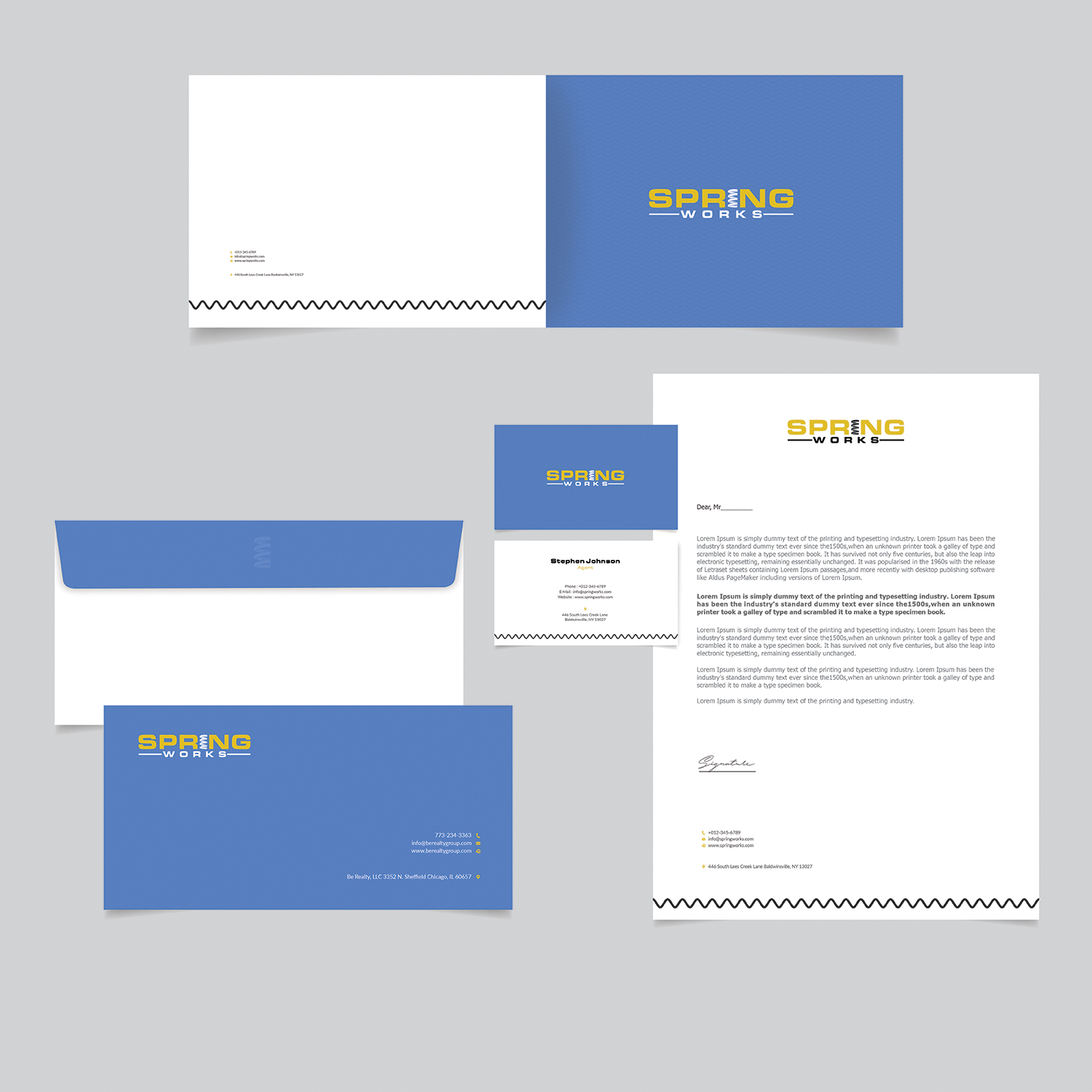 Diseño de Papelería por bdesigner9 para Spring Works Inc | Diseño #19209588