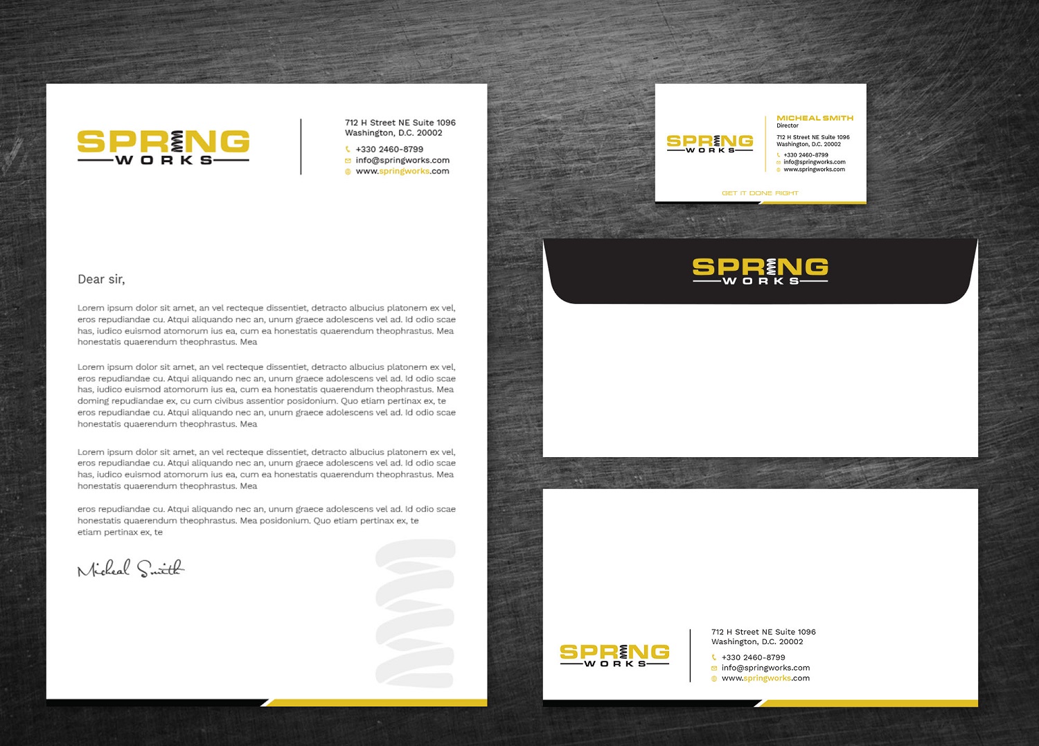 Stationery Design by Tripti Ranjan Gain for Spring Works Inc | Design #19227154