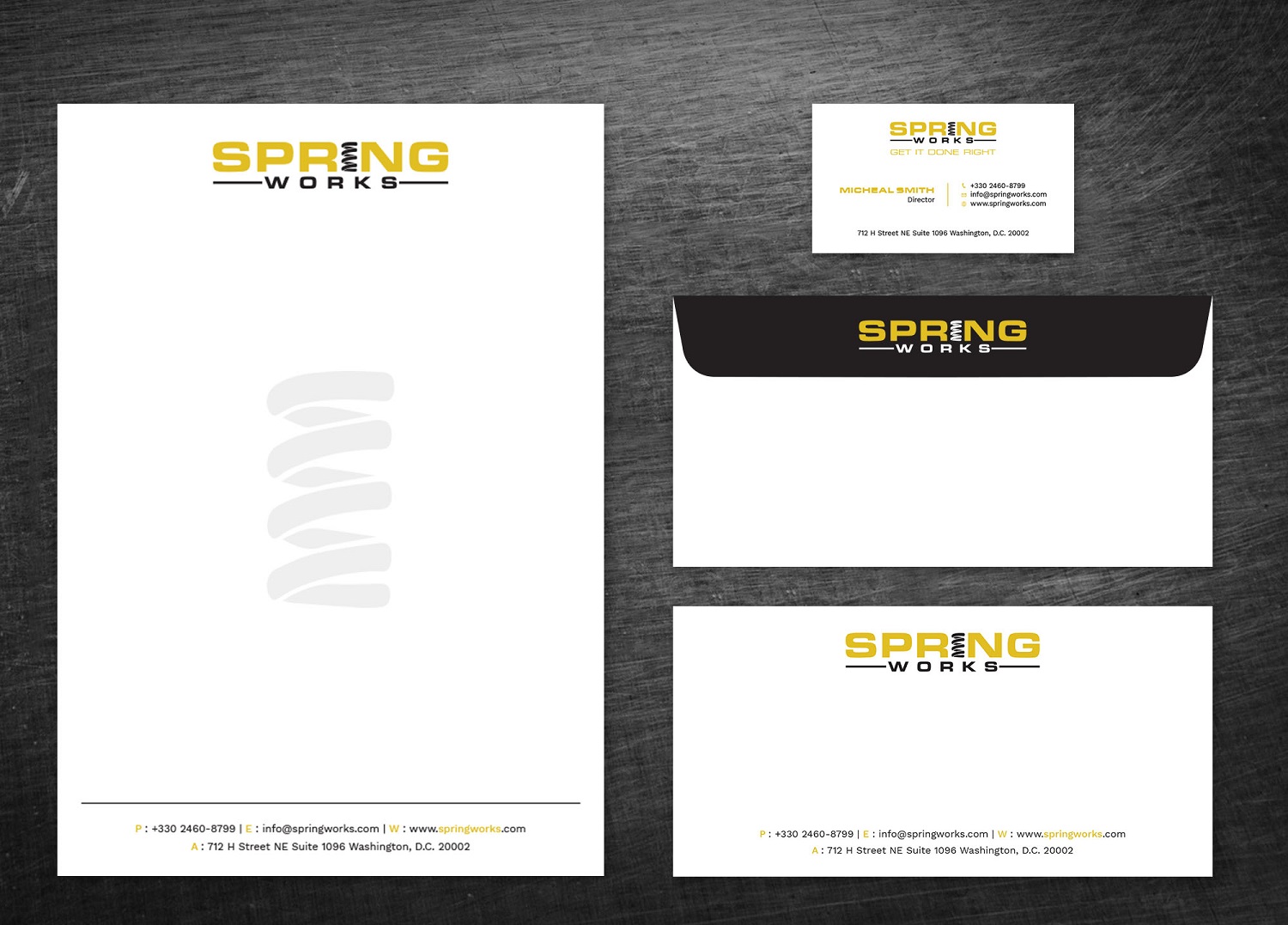 Stationery Design by Tripti Ranjan Gain for Spring Works Inc | Design #19227163