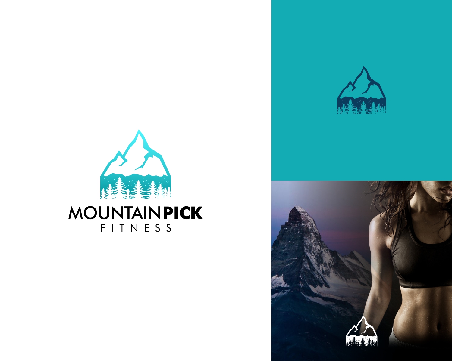 Logo Design by Vectorux for Mountain Peak Fitness | Design #19303940