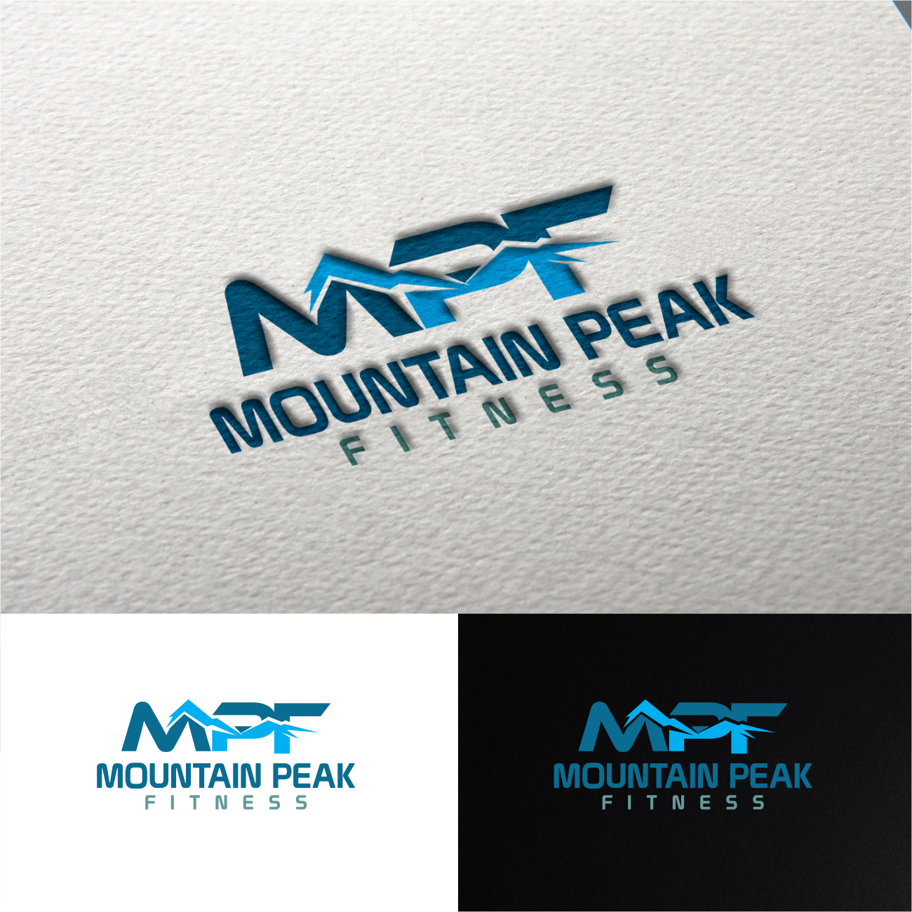 Logo Design by Arham Hidayat for Mountain Peak Fitness | Design #19252866