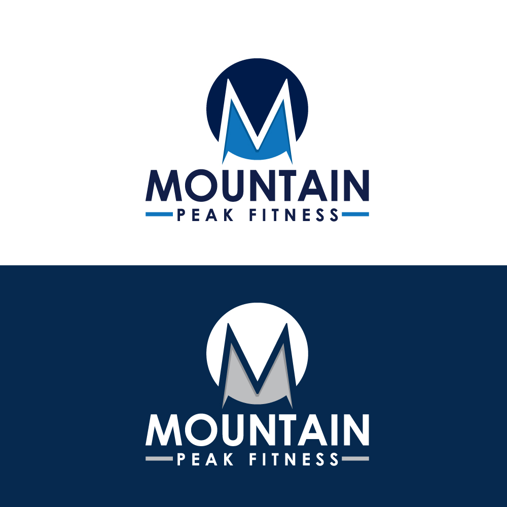 Logo Design by Sujit Banerjee for Mountain Peak Fitness | Design #19199977