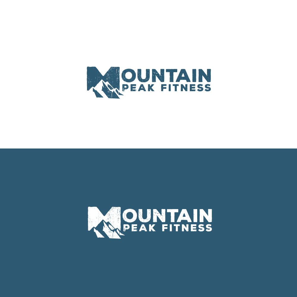 Logo Design by Sujit Banerjee for Mountain Peak Fitness | Design #19199996