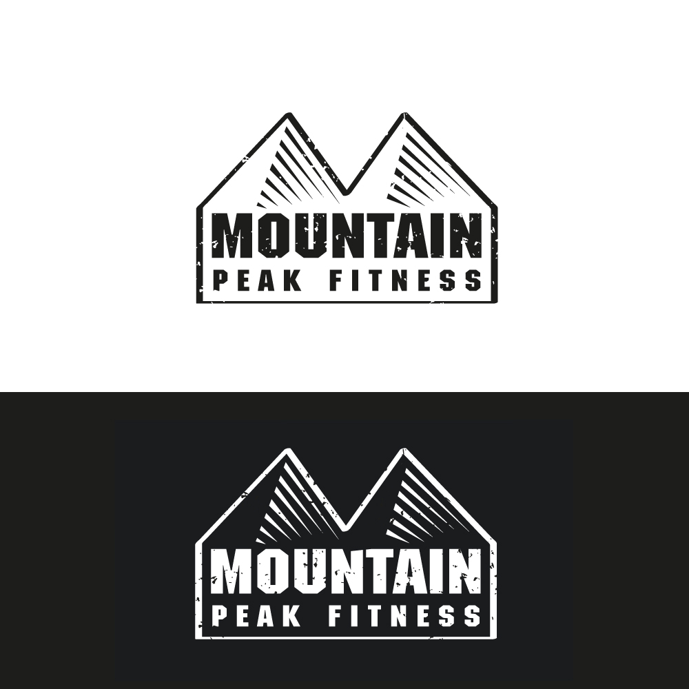 Logo Design by Sujit Banerjee for Mountain Peak Fitness | Design #19199997
