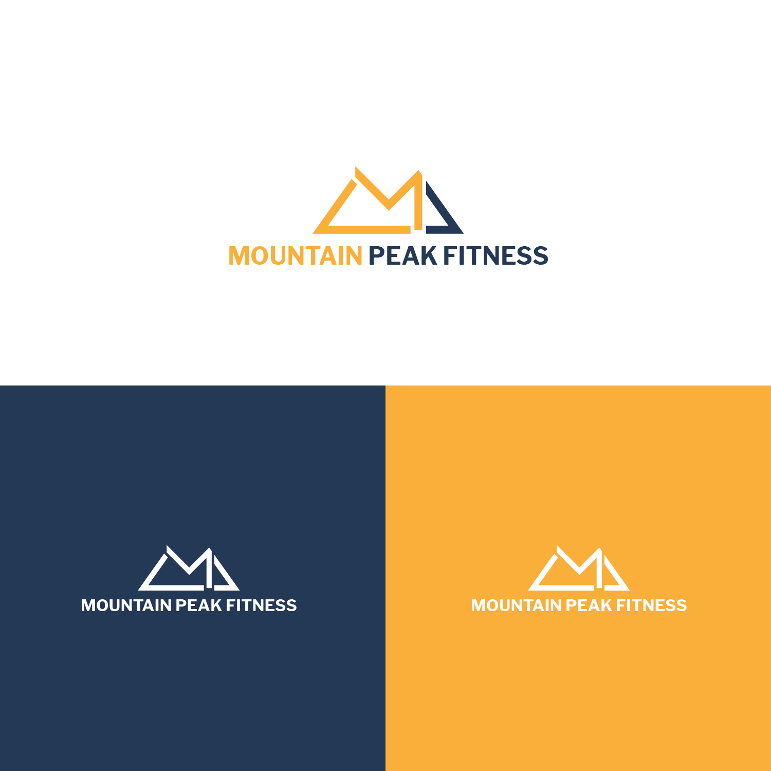 Logo Design by PrassEk for Mountain Peak Fitness | Design #19302459