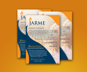 Pamphlet for introducing people to our church | Diseño de Flyer por chandrayaan.creative