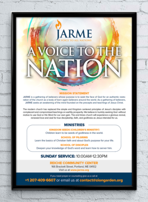 Pamphlet for introducing people to our church | Diseño de Flyer por ARTOGRAPHY