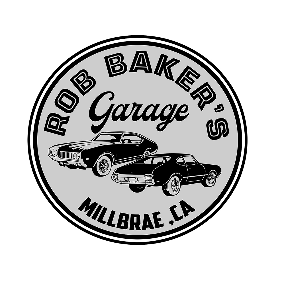 Bold, Playful Logo Design for Rob Baker's Garage Millbrae ,CA by