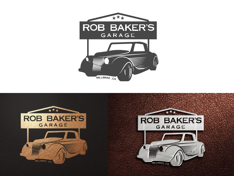 Logo Design by parvez 3 for Rob Bakers Garage | Design #19207431