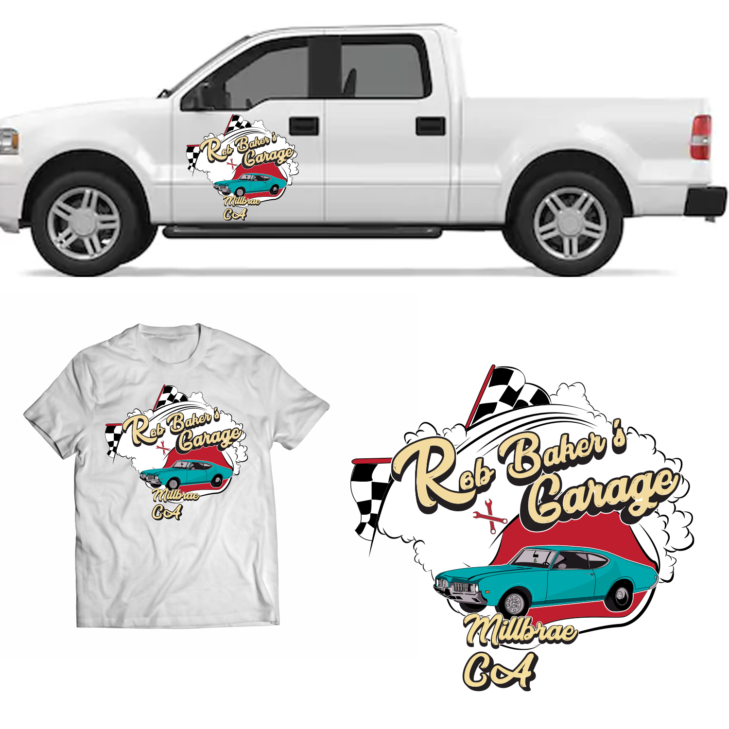 Logo Design by philip 7 for Rob Bakers Garage | Design #19217398