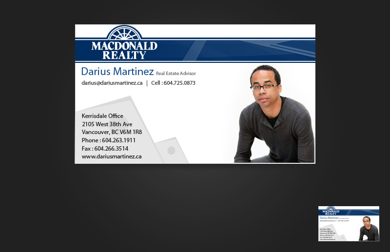 Diseño de Tarjeta de Presentación por pb para RE/MAX Select Realty | Diseño #671008