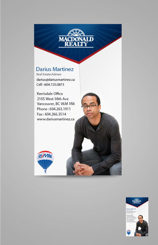 Diseño de Tarjeta de Presentación por pb para RE/MAX Select Realty | Diseño #672449