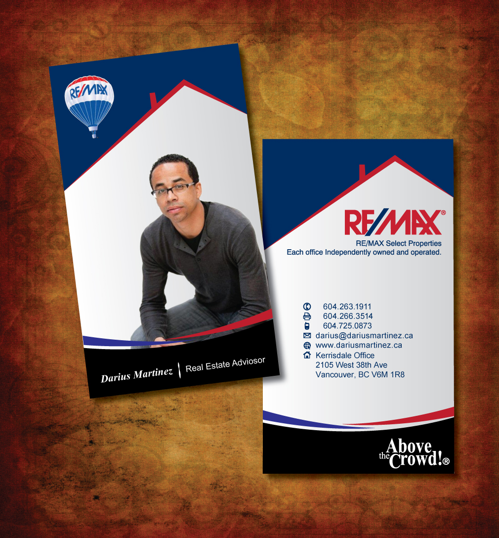 Business Card Design by visual arts for RE/MAX Select Realty | Design #673358