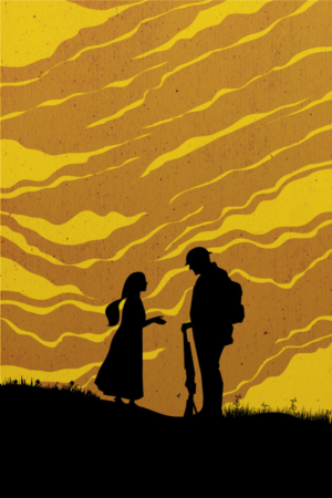 1916 World War One Love story poster graphic-design | Diseño Gráfico por Miketerashi