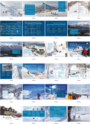 Product Catalog for Ski Guiding Company  | Diseño de Catálogo por INGA DESIGN