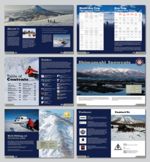 Product Catalog for Ski Guiding Company  | Diseño de Catálogo por Achiver