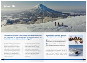 Product Catalog for Ski Guiding Company  | Diseño de Catálogo por meet007