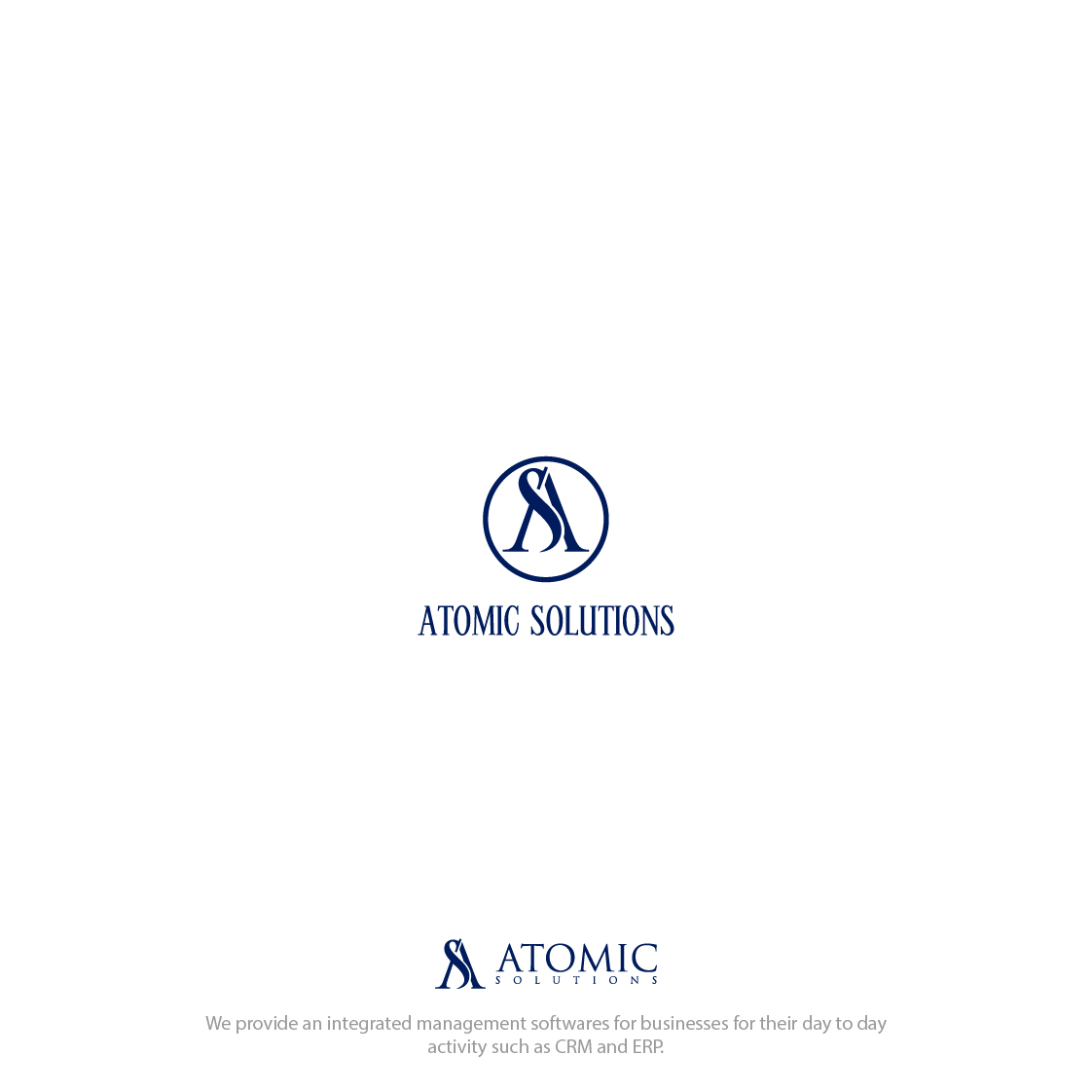 Logo-Design von 4tech services für Atomic Solutions | Design #19342238