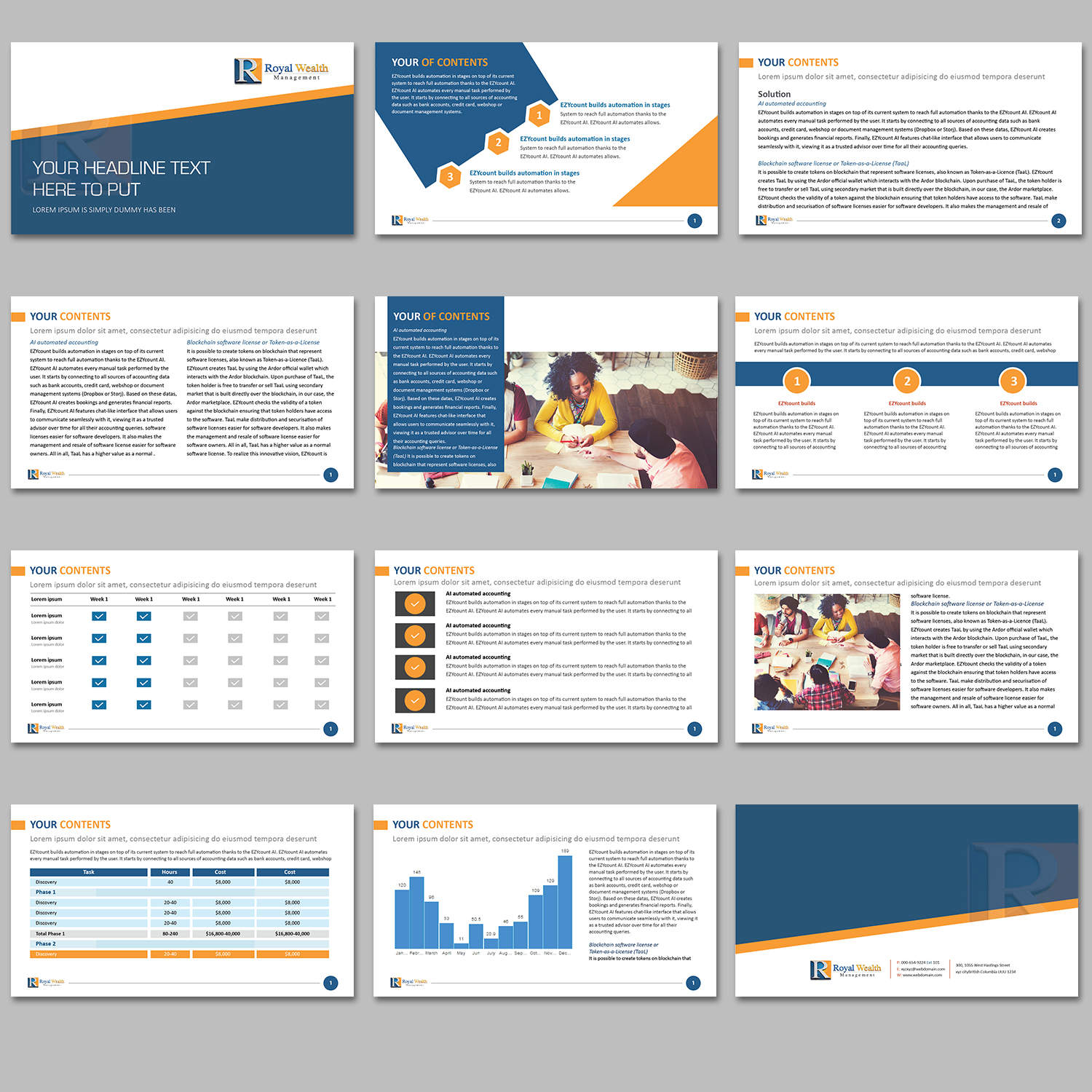PowerPoint Design by kousik for Royal Wealth Management | Design #19204137