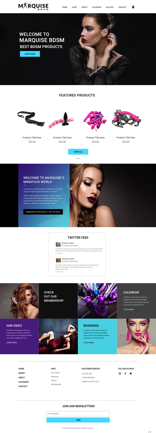 Diseño Web por pb para https://www.marquisebdsm.com/ | Diseño #19212279
