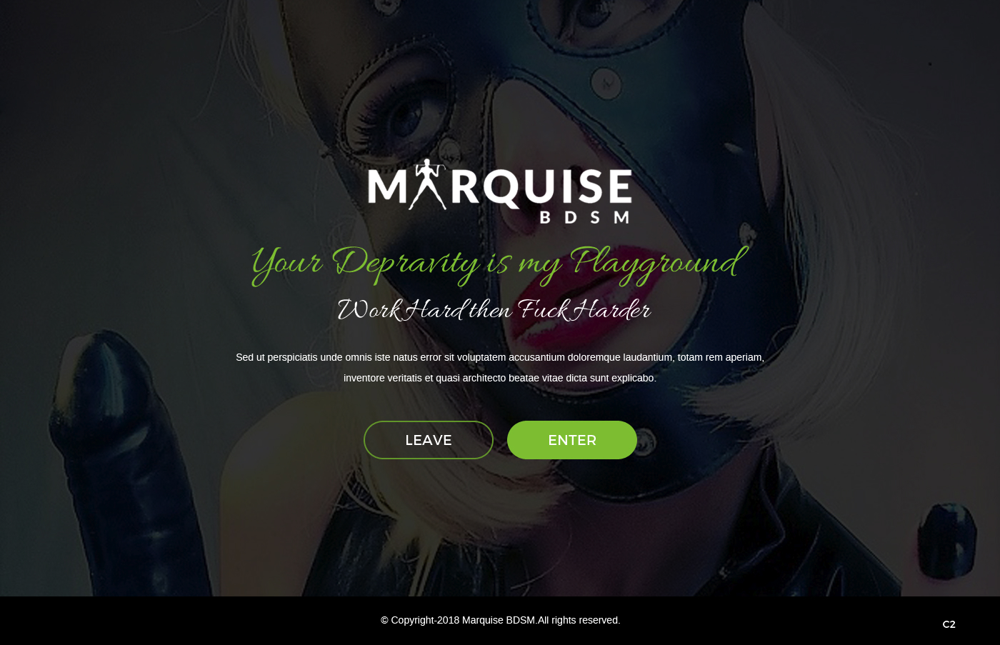Diseño Web por pb para https://www.marquisebdsm.com/ | Diseño #19220745