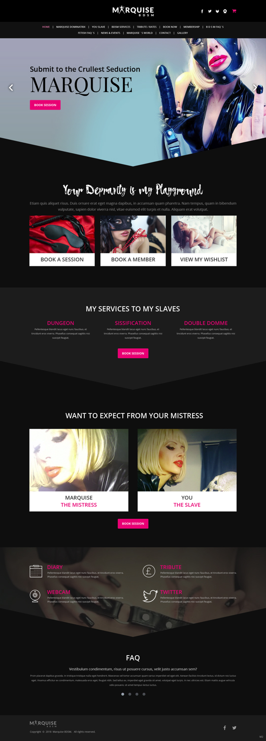 Diseño Web por pb para https://www.marquisebdsm.com/ | Diseño #19286884
