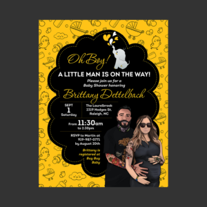 Baby Shower Invitation for Vectored Image Provided  | Einladungs-Design von Emmanuel Creations