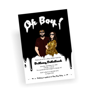 Baby Shower Invitation for Vectored Image Provided  | Einladungs-Design von Aistikart