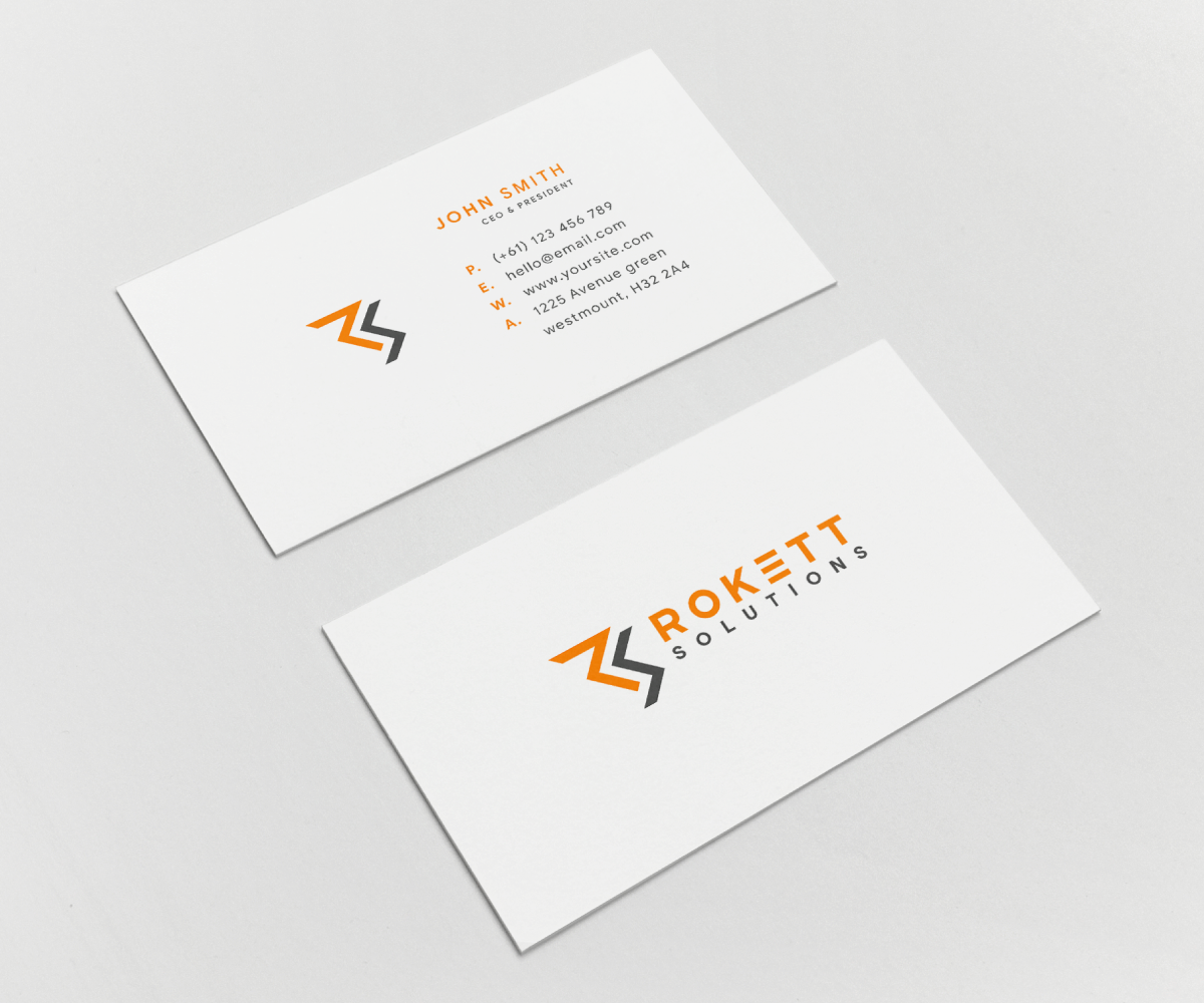 Logo Design by SlashGrid for Rokett Solutions | Design #19230679