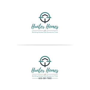 Hunter Homes LLC | Logo Design by Basksh Designs