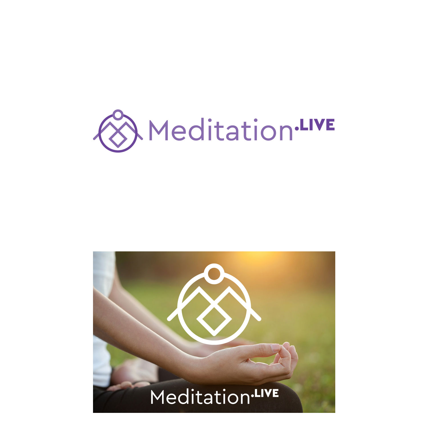 Logo Design by at-as for Meditation.live | Design #19260711