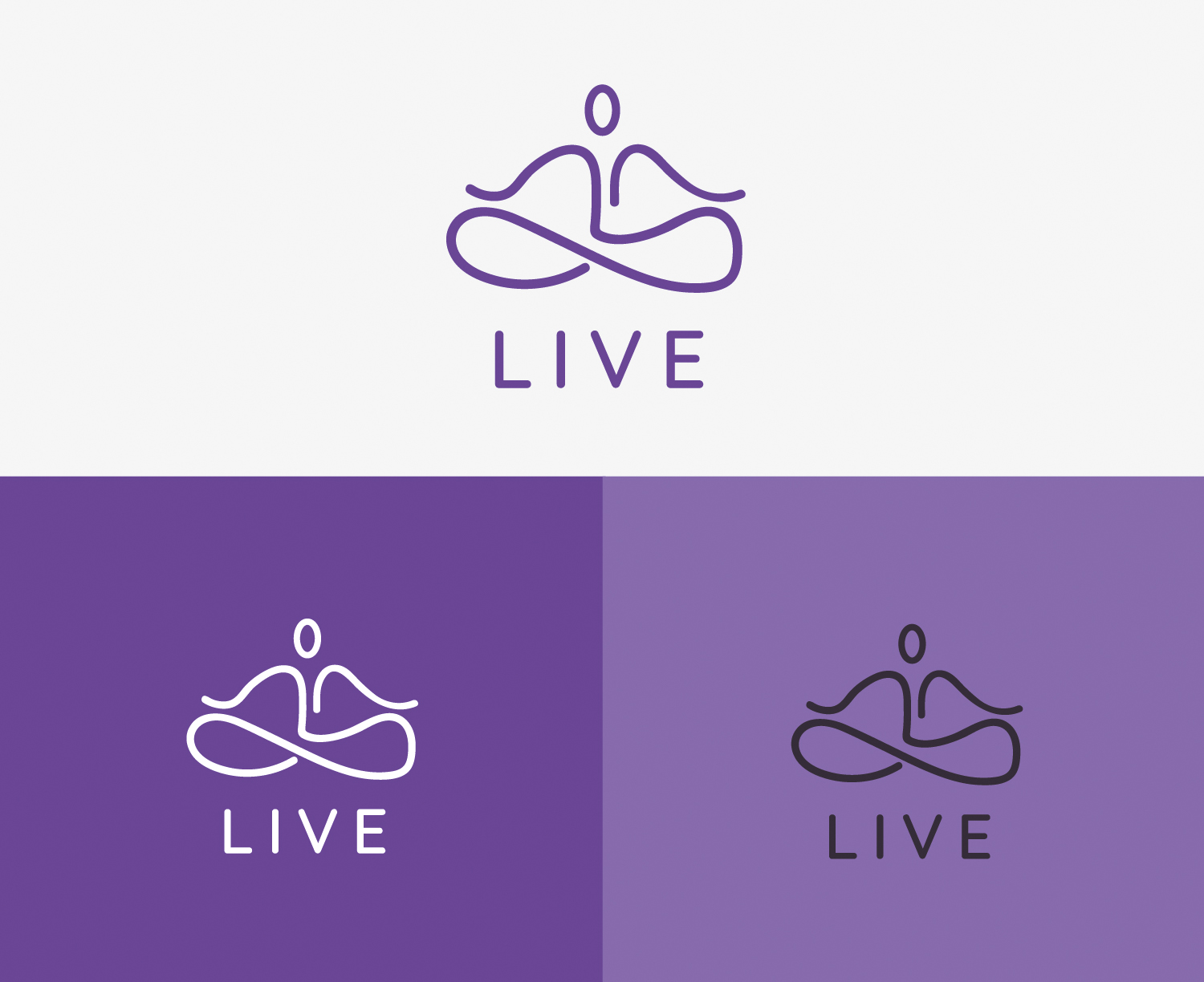 Logo Design by Loena Studio for Meditation.live | Design #19371951