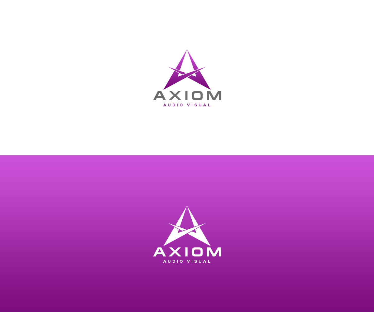 Logo Design by King Cozy for Axiom Audio Visual  | Design #19303146
