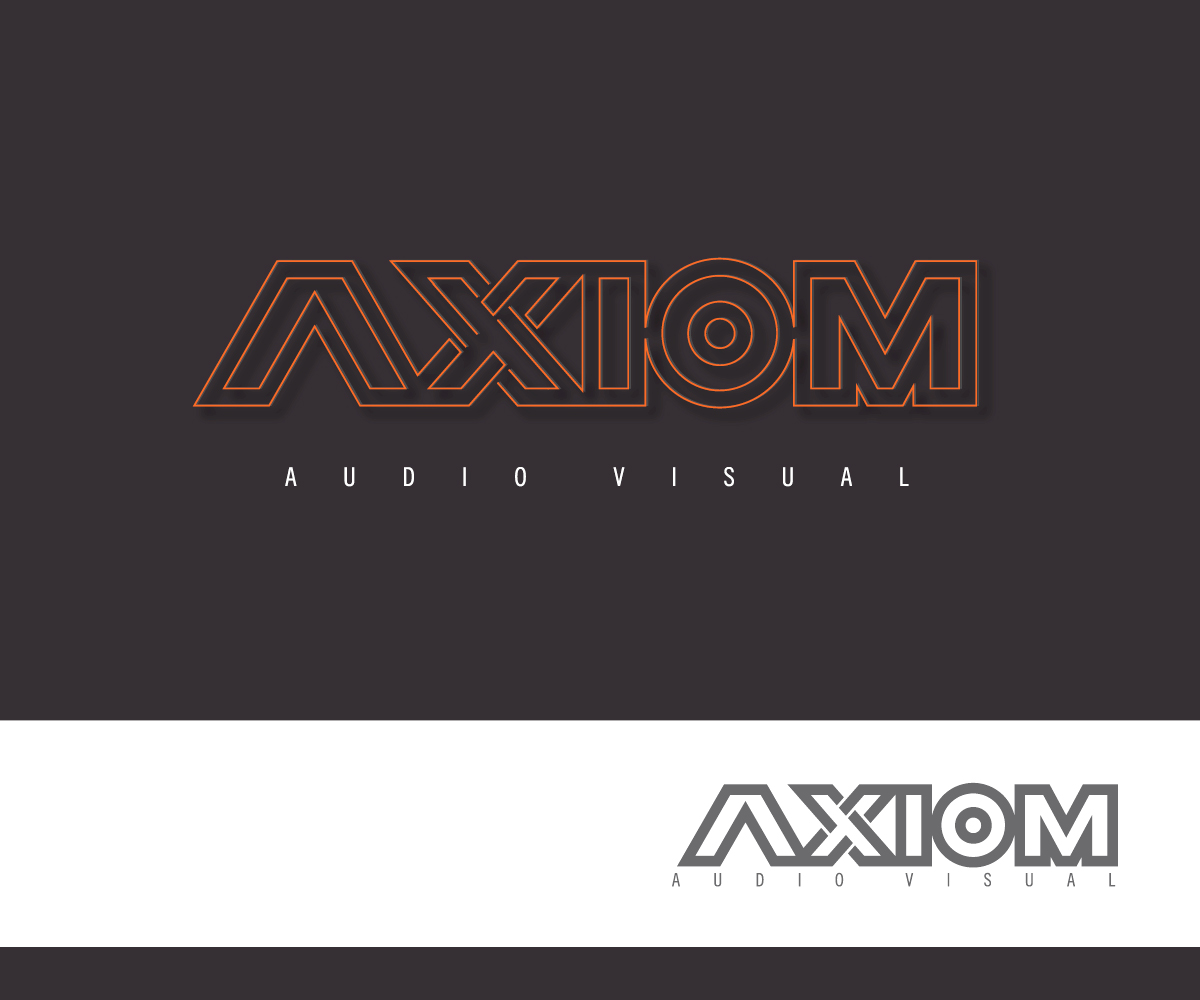 Diseño de Logo por gvb design communications para Axiom Audio Visual  | Diseño #19342203