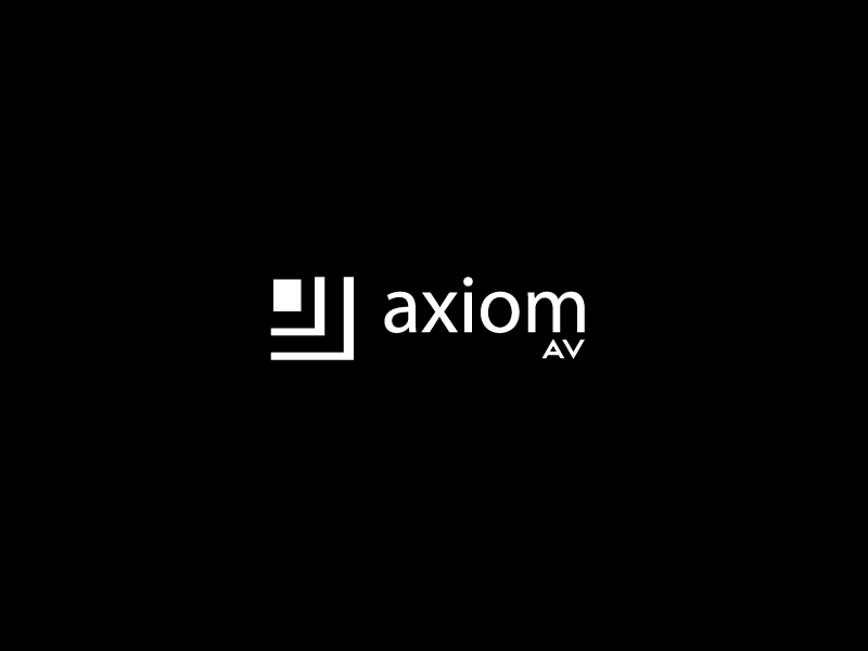 Diseño de Logo por ErTistic para Axiom Audio Visual  | Diseño #19439067