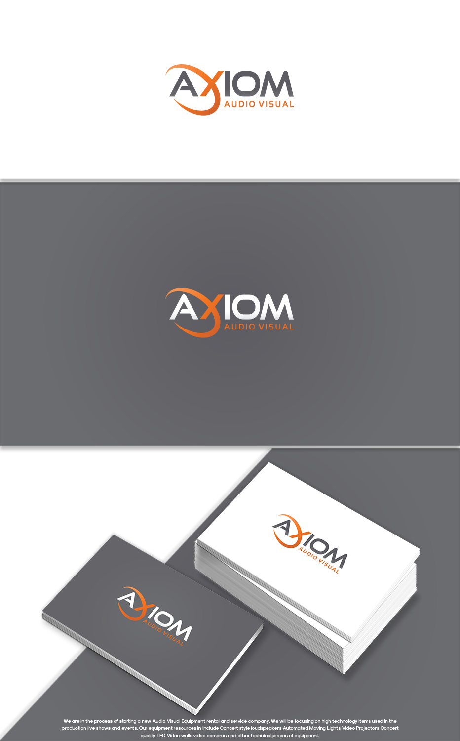 Logo Design by GBDESIGN for Axiom Audio Visual  | Design #19294721