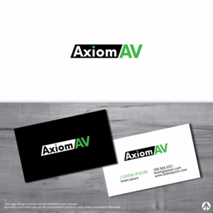 Logo-Design von MBARO für Axiom Audio Visual  | Design #19405363