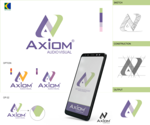 Diseño de Logo por NSP Design para Axiom Audio Visual  | Diseño: #19452108