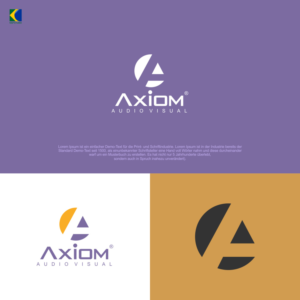Diseño de Logo por NSP Design para Axiom Audio Visual  | Diseño: #19502664