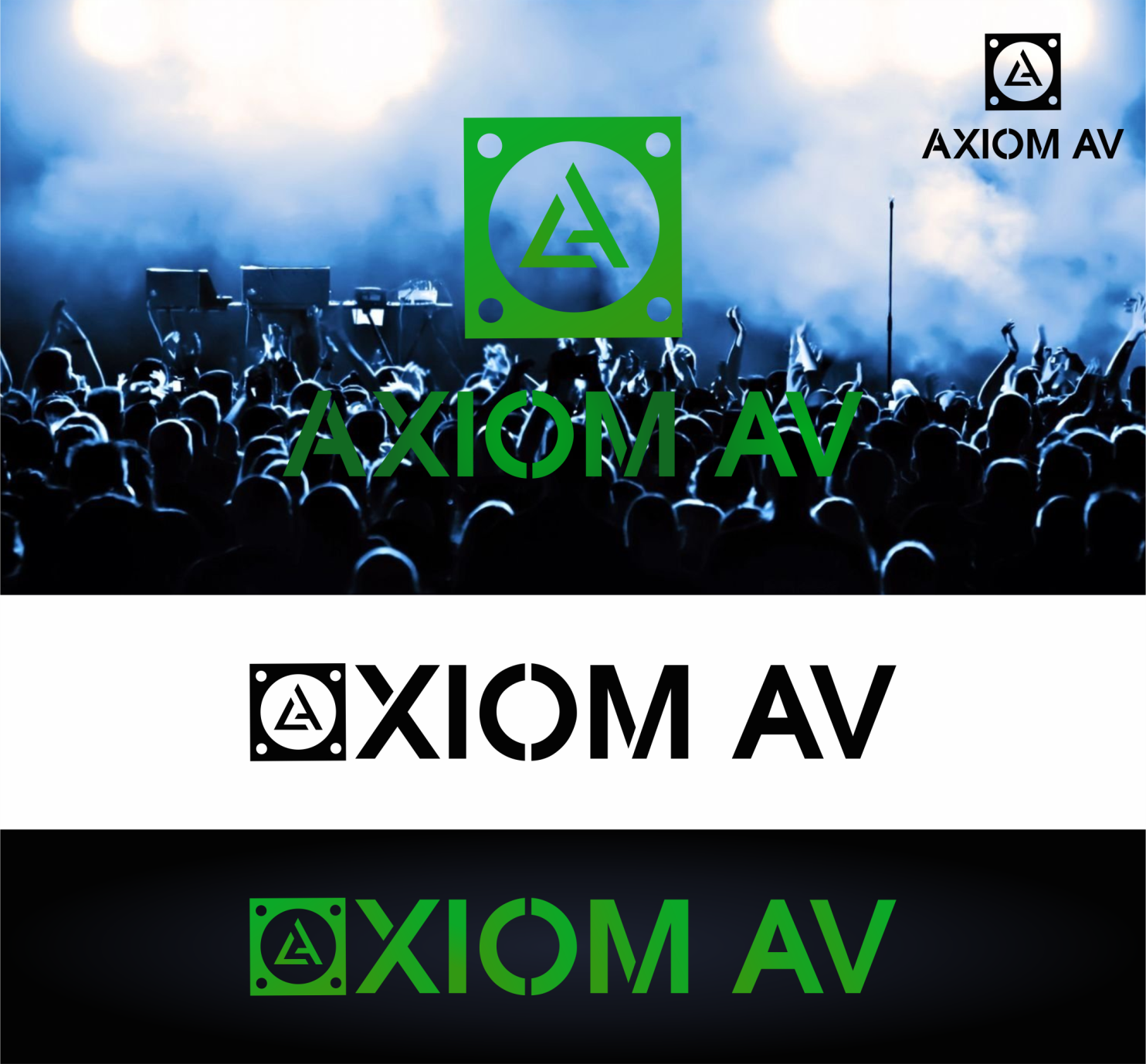Diseño de Logo por Adeikhan para Axiom Audio Visual  | Diseño #19268434
