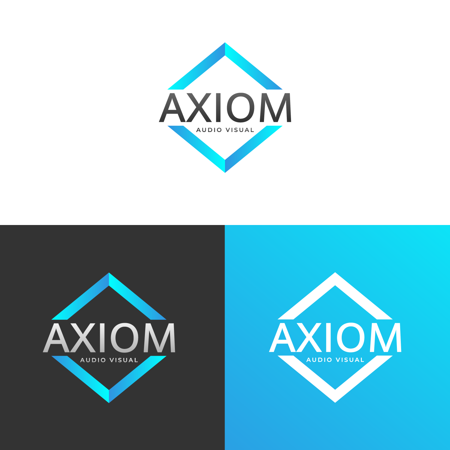 Logo Design by Bowoedane studio for Axiom Audio Visual  | Design #19409778