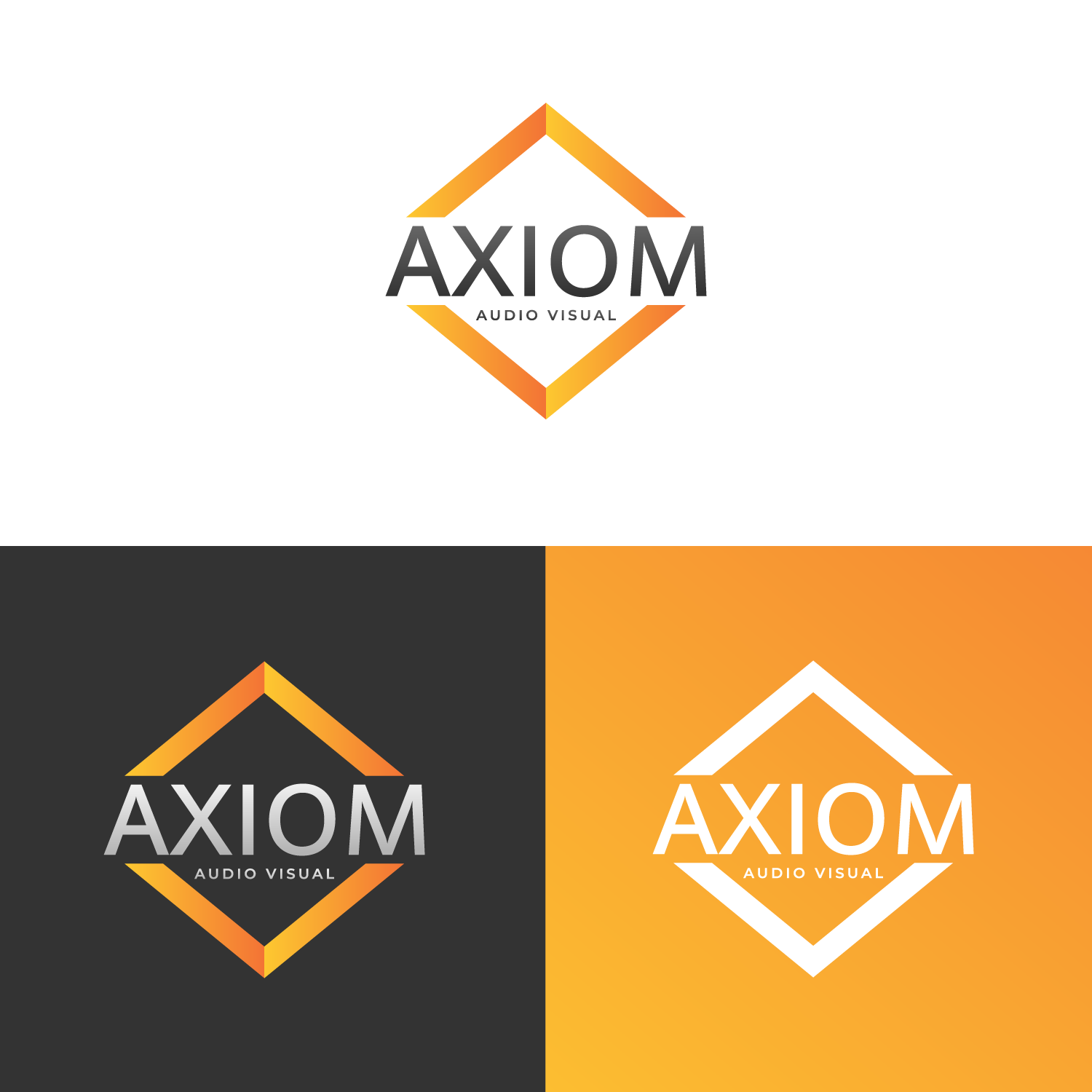 Logo-Design von Bowoedane studio für Axiom Audio Visual  | Design #19436977
