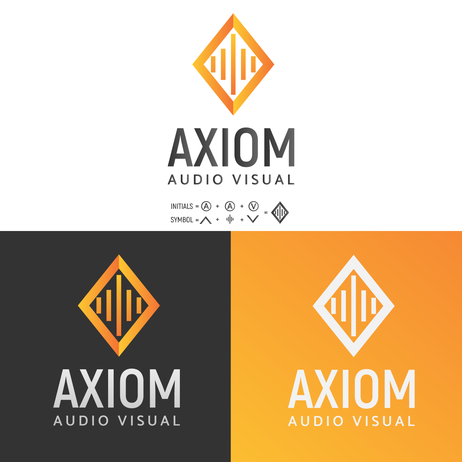 Logo Design by Bowoedane studio for Axiom Audio Visual  | Design #19437121