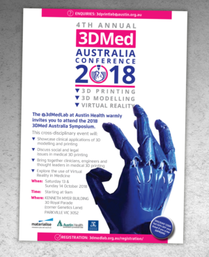 3D Med Australia 2018 Conference flyer  | Flyer Design by andrew3344