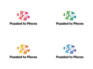 Possibly inside the image P to P and at the bottom of the image Puzzled to Pieces | Logo Design by Matea