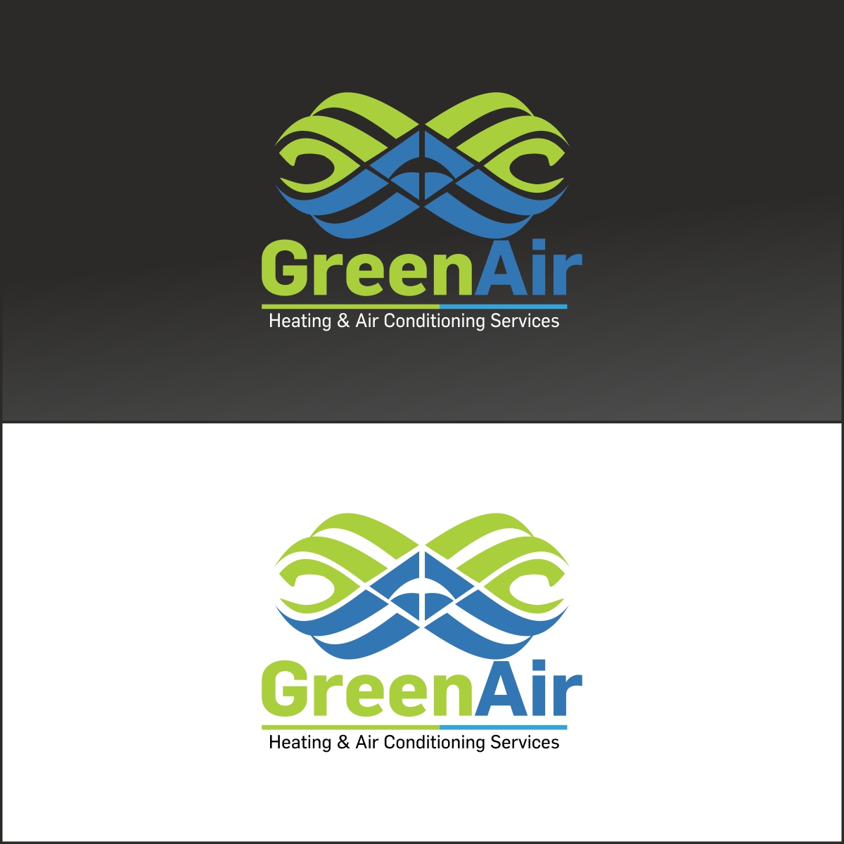 Logo-Design von Dhruv Design Studio für Green Air, Heating and Air Conditioning  | Design #19320681