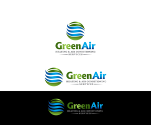 Green Air, Heating & Air Conditioning Services | Logo Design by Mario