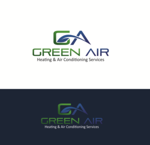 Logo Design by Lovepreet Graphic Designer for Green Air, Heating and Air Conditioning  | Design: #19307507