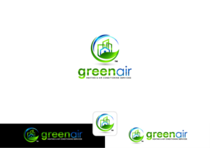 Logo-Design von ~idiaz~ für Green Air, Heating and Air Conditioning  | Design #19214871