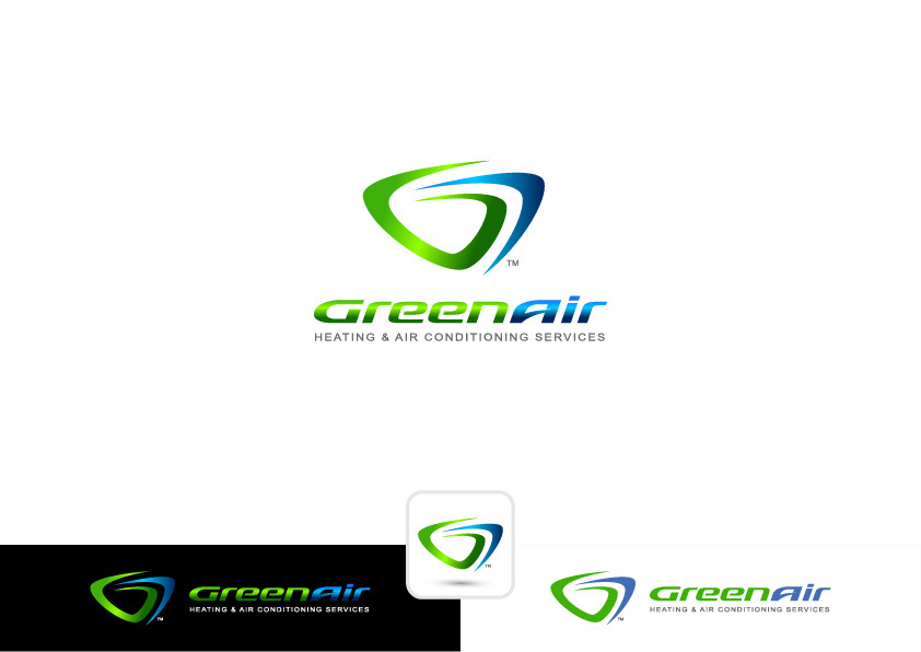 Logo Design by ~idiaz~ for Green Air, Heating and Air Conditioning  | Design #19271550